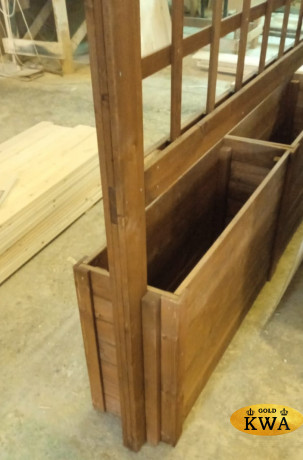 Вазон деревянный 4м с перголой