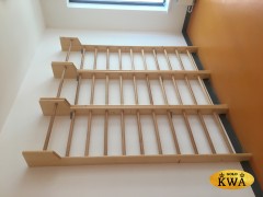 Шведская стенка деревянная из сосны с турником фиксированным - СОСНА - ТФ