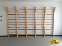 Шведская стенка деревянная из сосны с турником фиксированным - СОСНА - ТФ