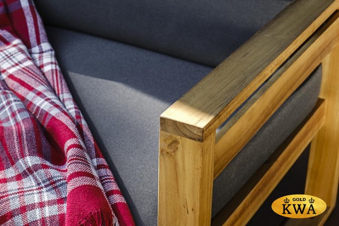 Софа BOOKA 2-х местная с правым подлокотником из акации  Joygarden