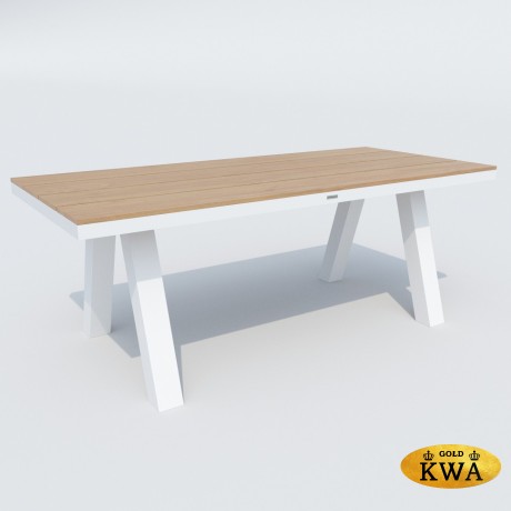 Обеденная группа MIRRA SOLA каркас белый / стол поливуд 180 / текстилен белый