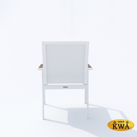 Обеденная группа MIRRA SOLA каркас белый / стол поливуд 180 / текстилен белый