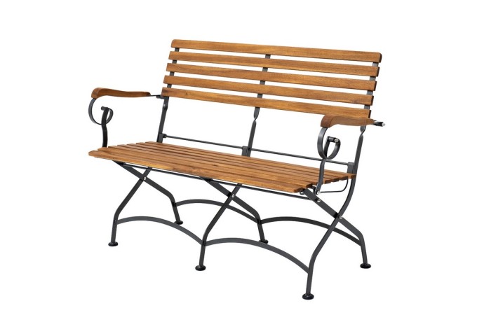 Скамья из акации ЛАТА 2-х местная