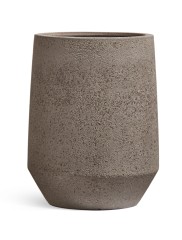 Кашпо TREEZ Ergo Hard Rock Высокая трапециевидная чаша Песок серый беж д-40, в-48 см