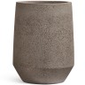 Кашпо TREEZ Ergo Hard Rock Высокая трапециевидная чаша Песок серый беж д-40, в-48 см