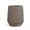 Кашпо TREEZ Ergo Hard Rock Высокая трапециевидная чаша Песок серый беж д-40, в-48 см