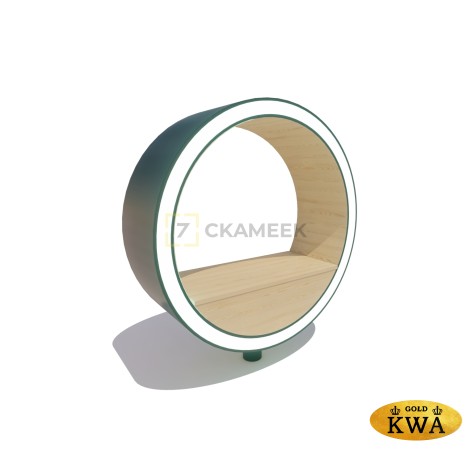 Скамейка «Орбита» без вращения с подсветкой