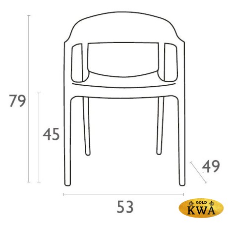 Кресло пластиковое