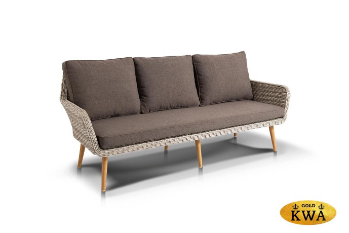 "Прованс" диван из искусственного ротанга трехместный, цвет бежевый