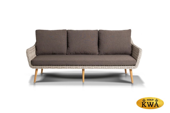 "Прованс" диван из искусственного ротанга трехместный, цвет бежевый