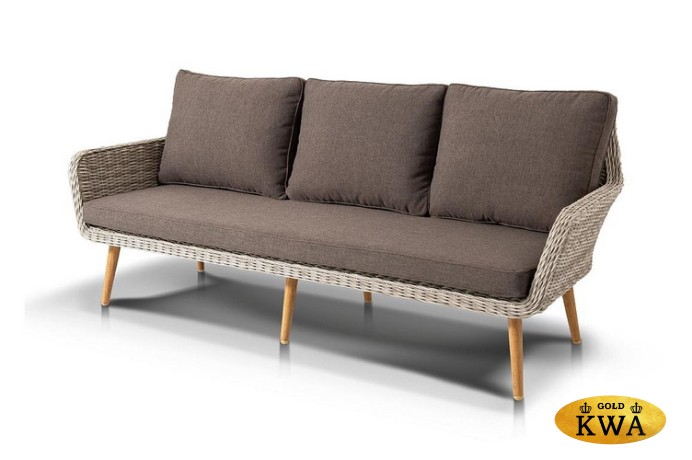 "Прованс" диван из искусственного ротанга трехместный, цвет бежевый