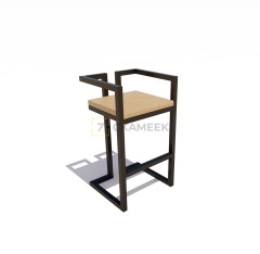 Барный стул «Минотавр» без спинки (брус лиственница)