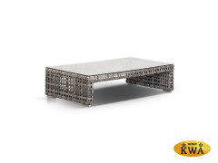 "Тито" кофейный столик плетеный, цвет серый