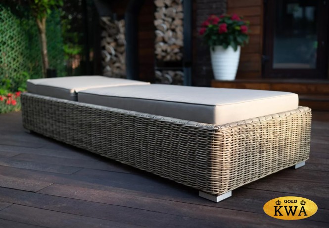 LEON шезлонг лежак из искусственного ротанга