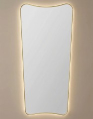 Sky XL LED Gold Зеркало в полный рост в раме с подсветкой