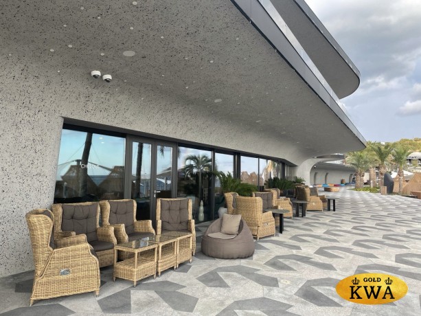 "Форио" кресло раскладное плетеное, цвет соломенный