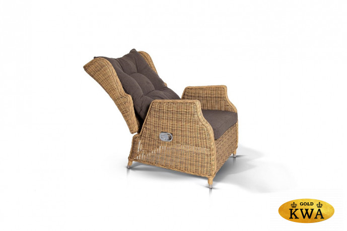 "Форио" кресло раскладное плетеное, цвет соломенный