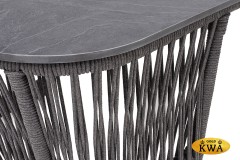 &quot;Лугано&quot; журнальный стол 76х76 H55 см из HPL, цвет &quot;серый гранит&quot;