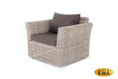 Капучино кресло из искусственного ротанга, цвет бежевый