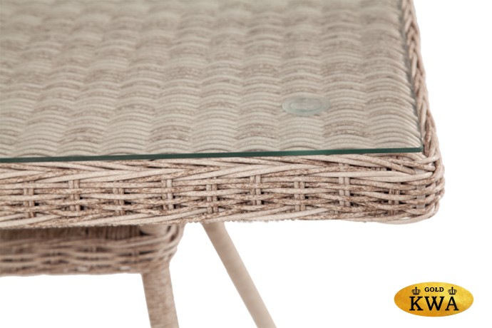 "Латте" плетеный стол из искусственного ротанга 160х90см, цвет бежевый