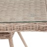 "Латте" плетеный стол из искусственного ротанга 160х90см, цвет бежевый