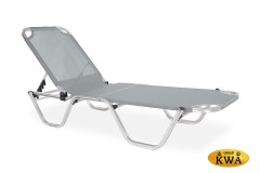 Шезлонг Dias алюминиевый, серый
