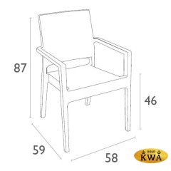 234/GT1009+810-3204 Комплект пластиковой мебели Balcony Set
