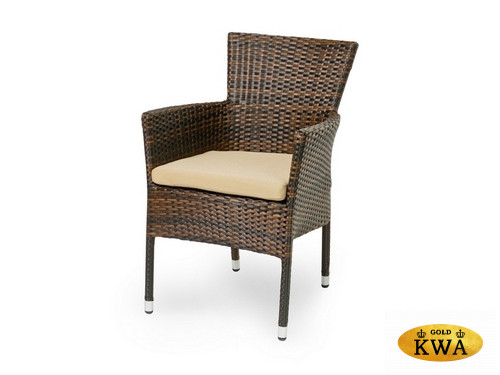 Плетеное кресло AROMA темно-коричневое  Joygarden