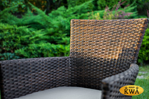 Плетеное кресло AROMA темно-коричневое  Joygarden