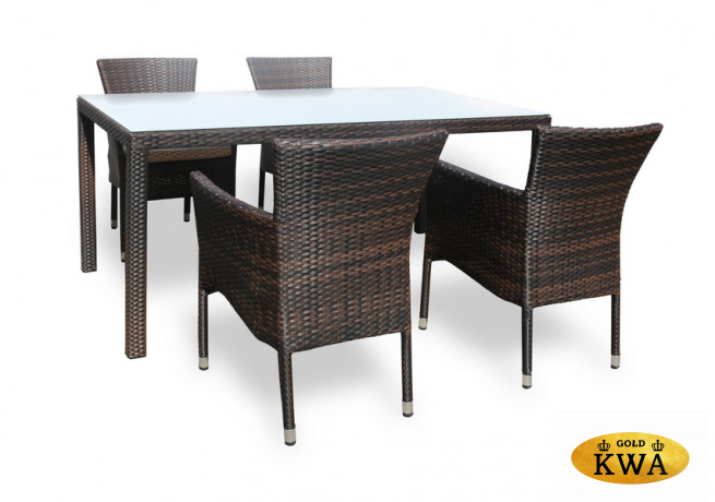 Плетеное кресло AROMA темно-коричневое  Joygarden