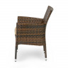 Плетеное кресло AROMA темно-коричневое  Joygarden