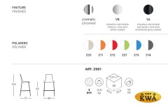 Стул полубарный пластиковый