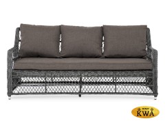"Гранд Латте" диван трехместный из искусственного ротанга, цвет графит