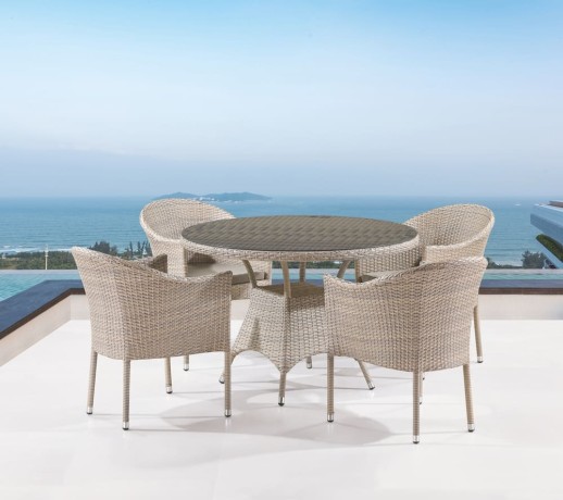 Комплект плетеной мебели T190A/Y350A-W85-D96 Latte 4Pcs