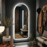 Arch XL LED Gold Зеркало в полный рост в раме с подсветкой