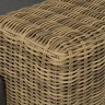 "Капри" кушетка из искусственного ротанга, цвет соломенный