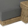 "Капри" кушетка из искусственного ротанга, цвет соломенный