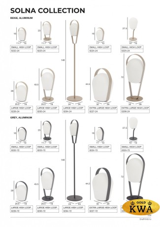 Solna 23см Лампа антрацит, алюминий/полимер