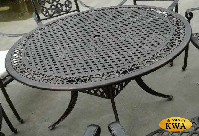 Круглый стол из литого алюминия Sardinia 137