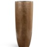 Кашпо TREEZ Effectory Metal Высокий конус Giant Тёмное матовое золото в-120, д-46 см 1/1