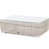 "Капучино" журнальный столик из искусственного ротанга, цвет бежевый