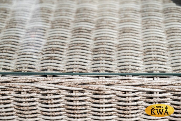 "Капучино" журнальный столик из искусственного ротанга, цвет бежевый