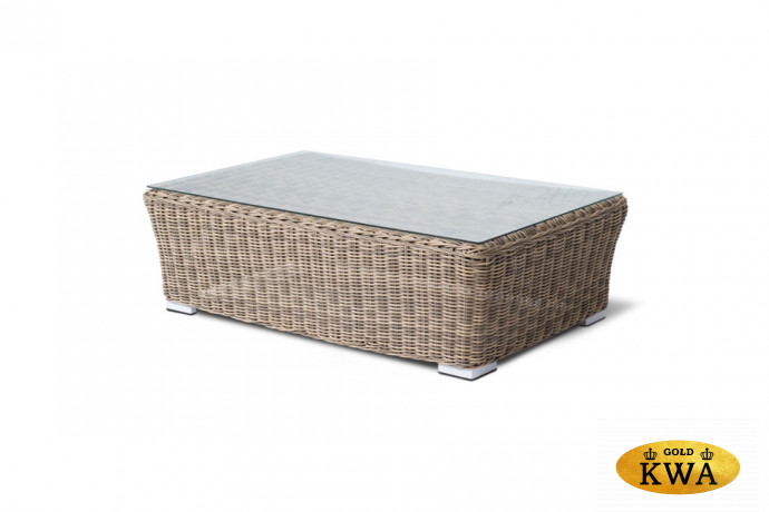 "Капучино" журнальный столик из искусственного ротанга, цвет бежевый