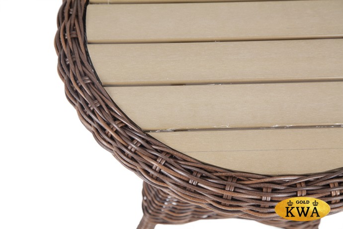 "Равенна" кофейный стол из искусственного ротанга, цвет коричневый