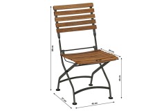 Стул из акации ЛАТА складной