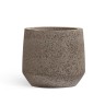 Кашпо TREEZ Ergo Hard Rock Трапециевидная чаша Песок серый беж д-32, в-28 см