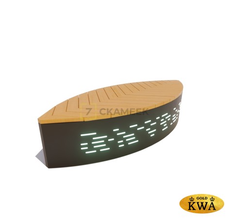 Скамейка «Ботаника» с подсветкой