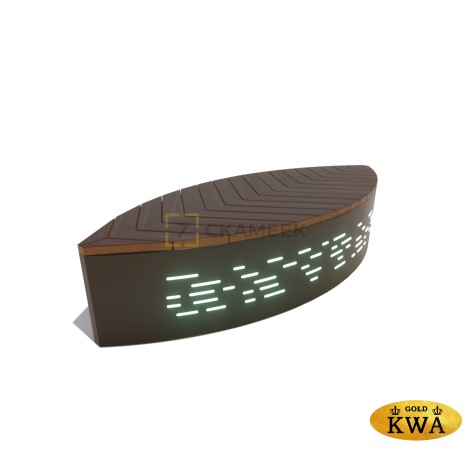 Скамейка «Ботаника» с подсветкой