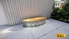 Скамейка «Ботаника» с подсветкой