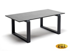 &quot;Варадеро&quot; журнальный стол из HPL 110х60 H43, каркас алюминий серый (RAL 7024), цвет столешницы &quot;серый гранит&quot;